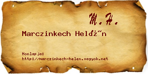 Marczinkech Helén névjegykártya